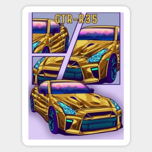 Nissan Skyline Gtr R35 Car Magnet